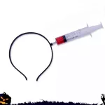 Halloween-i fejpánt, fecskendő a fejbe