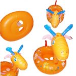 Felfújható, beülős, állatos úszógumi, babáknak, kicsiknek 