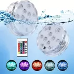 Merülő 10 LED-es RGB medence világítás távirányítóval