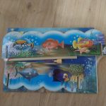 Kézségfejlesztő ,mágneses,  fa horgászjáték 