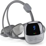 Elektromos nyakmasszírozó, medál alakú, 4 rezgési program, 9 erősségi fokozat, 3 melegítő program