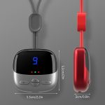 Elektromos nyakmasszírozó, medál alakú, 4 rezgési program, 9 erősségi fokozat, 3 melegítő program