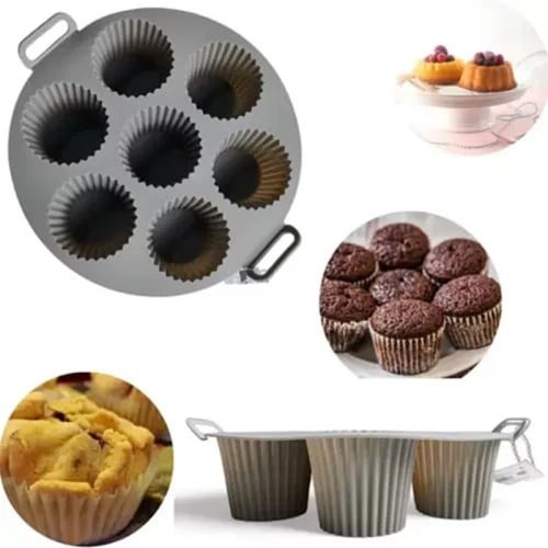 Szilikon sütőedény, muffin kosár , Air Fryer , sütőforma meleglevegős fritőzhöz, sütéshez