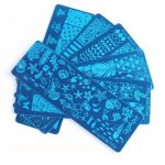 Szilikon körömnyomda fej szett sablonokkal 