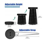 Összecsukható, hordozható, teleszkópos szék 