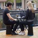 Összecsukható, hordozható, teleszkópos szék 