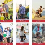 Összecsukható, hordozható, teleszkópos szék 