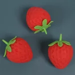 Eper squishy stresszoldó nyomkodós játék 