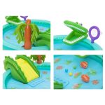 Bestway felfújható játszótér KROKODIL csúszda + öntöző + labdák  224 cm x 181 cm x 72 cm