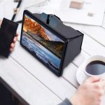 Teleszkópos mobiltelefon kijelző nagyító, fekete