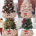 Karácsonyfa szoknya, karácsonyfatalp takaró szögletes 