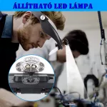 LED-es, nagyítós fejpánt 4 db cserélhető lencsékkel