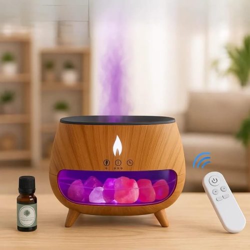 Lánghatású Aromaterápiás Párásító Himalája Sóval – A tökéletes otthoni relax élmény