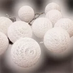 Dekoratív gömb égősor, 10 LED-es féynfűzér