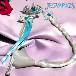 Jégvarázs, Elza copf, Tiara, varázspálca 