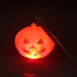 Halloween kacagó és villogó töklámpás tartónyéllel