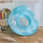 Óriás, csillámos, hálós fotel, úszógumi, pohártartóval