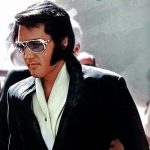ELVIS stílusú party napszemüveg barkóval bulikra, jelmezbálokra