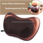 Elektromos nyakmasszírozó, masszázspárna, hordozható 