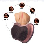 Elektromos nyakmasszírozó, masszázspárna, hordozható 