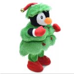 Táncoló, éneklő , visszabeszélő, hangutánzó karácsonyi plüss 