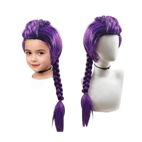 K-pop Rumi paróka + fonott copf 2 részes