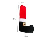 Karácsonyi, Mikulás székláb, asztalláb huzat, 4db-os 