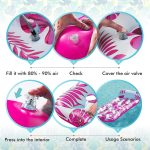 Lyukacsos, vízáteresztő felfújható matrac 188x88cm 