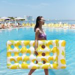 Lyukacsos, vízáteresztő felfújható matrac 188x88cm 