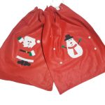 Óriás Mikulás zsák, puttony 50x70cm 