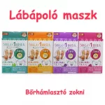 Lábápoló maszk, bőrhámlasztó zokni bőrkeményedés ellen