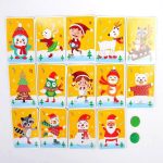 Mágneses karácsonyi puzzle könyv 68db-os