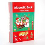 Mágneses karácsonyi puzzle könyv 68db-os