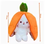 Plüss sárgarépa nyuszi, nyúl répában 26cm