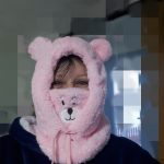 Cuki balaclava , maci füles, maszkos sapka, sál 