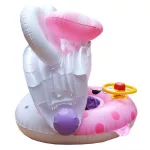 Disney, Minnie és Mickey , felfújható beülős, baba, gyerek úszógumi , levehető napfénytetővel