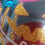 Halloween LED dekoráció tök tábla