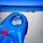 Felfújható, gyerek gumimatrac kapaszkodókkal  115x52 cm