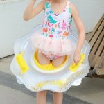 Beülős "nadrágos" úszógumi glitterekkel 