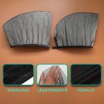 Univerzális napellenző, árnyékoló és rovarháló autók első-hátsó oldalablakaira, 4db