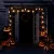 Halloweeni LED fényfüzér, világító szellemek, elemes