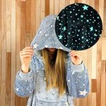 Puha, világító, kapucni pulcsi és takaró egyben, gyerekeknek 