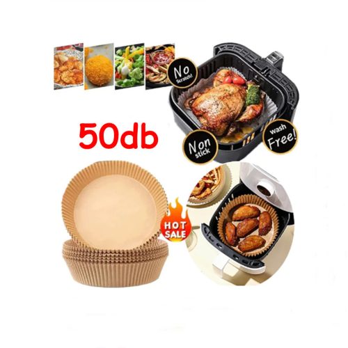 100db Air Fryer , sütőpapír, meleglevegős fritőzhöz, sütéshez