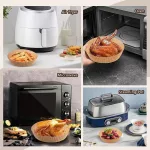 100db Air Fryer , sütőpapír, meleglevegős fritőzhöz, sütéshez