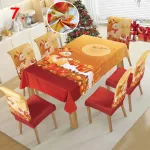 Karácsonyi asztalterítő + 6db székhuzat