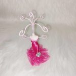 Dekoratív ékszertartó állvány, bábu, hölgy. Mannequin 