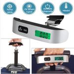 Hordozható digitális bőrönd mérleg, poggyász mérő és hőmérő egyben 