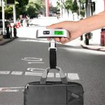 Hordozható digitális bőrönd mérleg, poggyász mérő és hőmérő egyben 