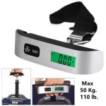 Hordozható digitális bőrönd mérleg, poggyász mérő és hőmérő egyben 