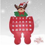 Mikulás, Rénszarvas, Hóember adventi naptár, kalendárium 